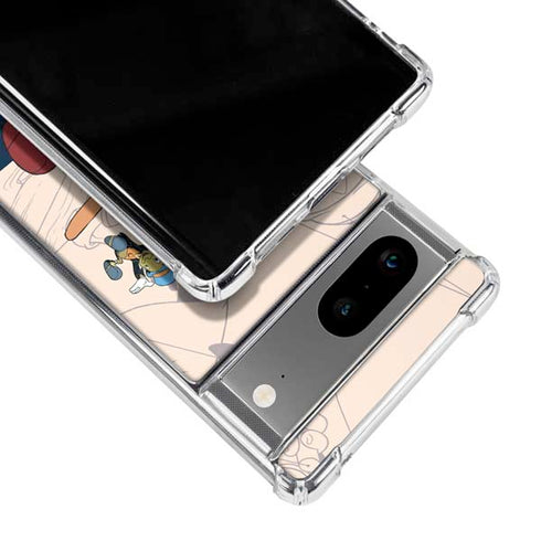 Disney Pinocchio and Jiminy Cricket Google Pixel 7a Clear Case